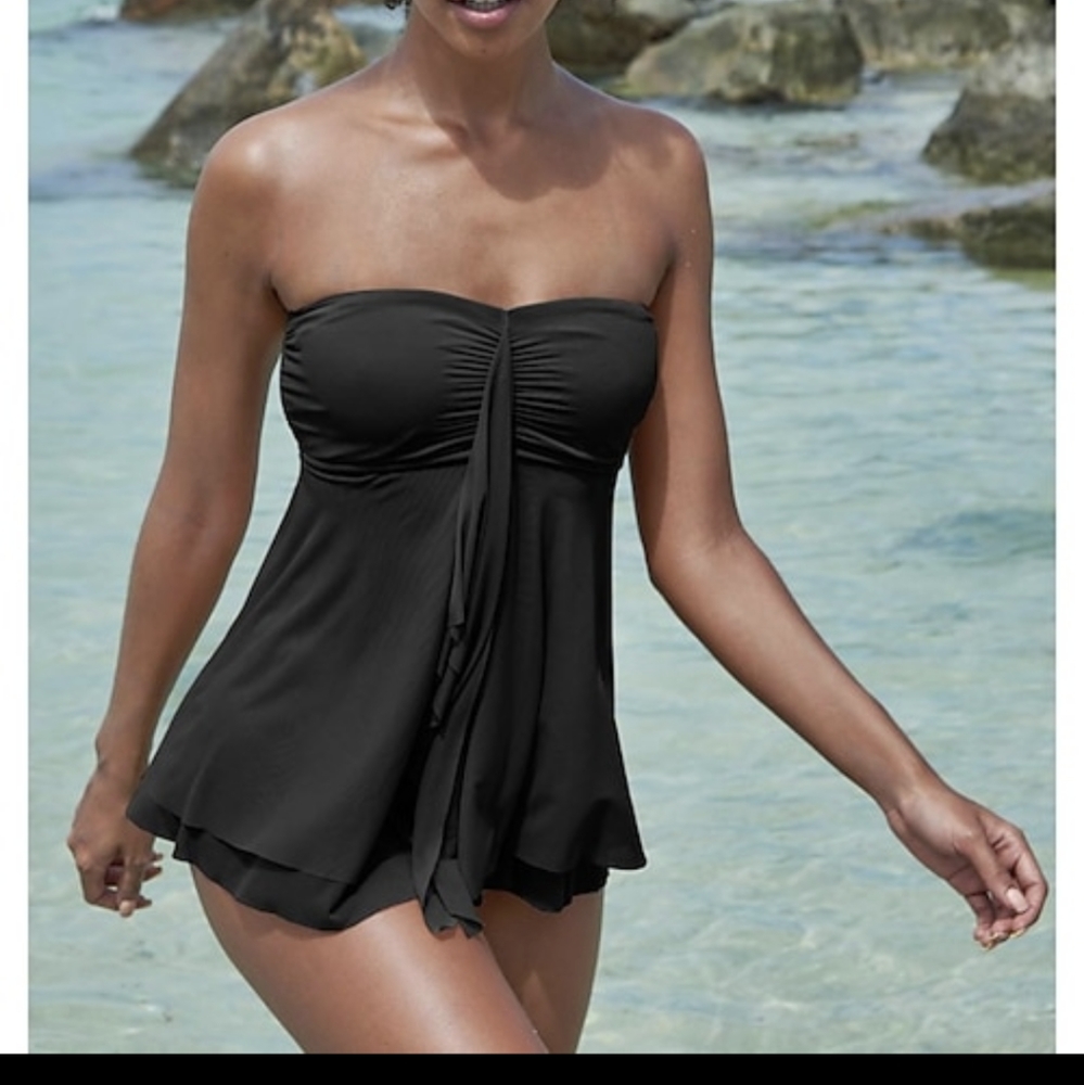 Black tankini size L New in bag